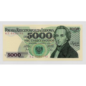 5000 złotych 1982 - seria BZ