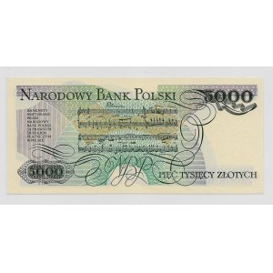 5000 złotych 1986 - seria BG