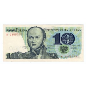10 złotych 1982 - seria B
