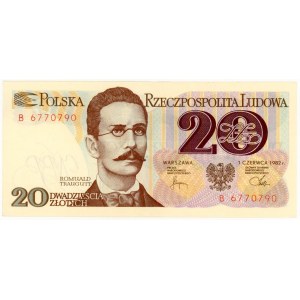 20 złotych 1982 - seria B