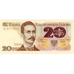 20 złotych 1982 - seria D
