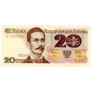 20 złotych 1982 - seria G