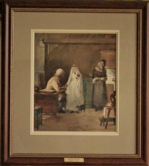 Johnny Millar(1885-1939),Błogosławieństwo w domu dziadków przed ślubem