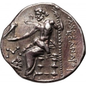 Grecja, Macedonia, Aleksander, drachma III wiek p.n.e., naśladownictwo z epoki