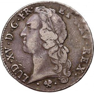 Francja, Ludwik XV, ecu 1763 L, Bayonne