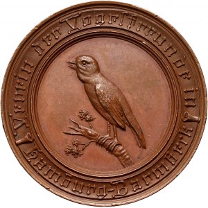 Niemcy, medal za zasługi z 1898 roku, Stowarzyszenie Przyjaciół Ptaków, Hamburg