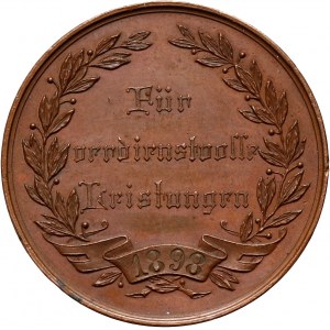 Niemcy, medal za zasługi z 1898 roku, Stowarzyszenie Przyjaciół Ptaków, Hamburg