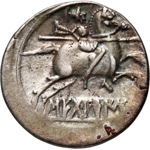 Celtyberowie, denar ok. 120-30 p.n.e., Secobirices (Cuenca)