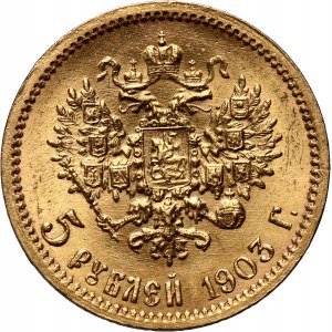 Russia, Nicholas II, 5 Roubles 1903 (АР), St. Petersburg