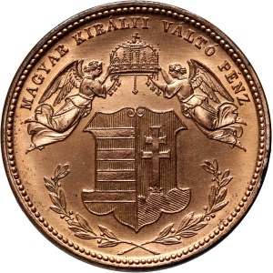 Hungary, Franz Joseph I, 4 Kreuzer 1868 KB, Restrike