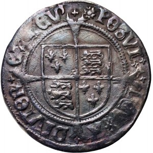 Anglia, Henryk VIII 1526-1544, groat (4 pensy) bez daty, Londyn