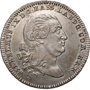 Niemcy, Hesja-Kassel, Wilhelm IX, talar 1796 FH, Hanau