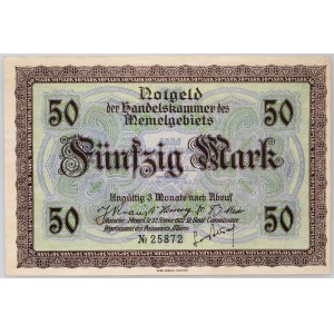 Lithuania, Memel, Klaipeda, 50 Mark 1922