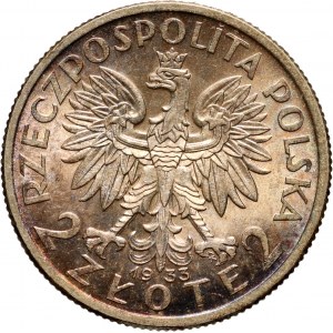 II RP, 2 złote 1933, Warszawa, Głowa Kobiety