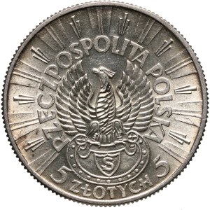 II RP, 5 złotych 1934, Józef Piłsudski, Orzeł Strzelecki
