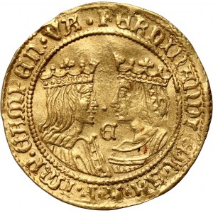 Netherlands, Kampen, Ferdinand and Isabella, 2 Ducats ND (1590-1593)