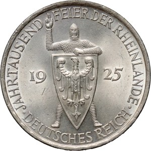 Germany, Weimar Republic, 5 Mark 1925 A, Berlin, Rheinland