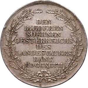 Austria, Franciszek II, medal w srebrze z 1797 roku