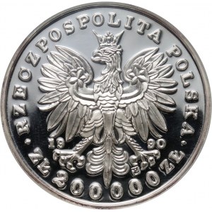 III RP, 200000 złotych 1990, Duży tryptyk, Fryderyk Chopin