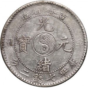 Chiny, Kirin, dolar CD (1901), odwrócone Ƨ w CAINDARINS