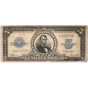 Stany Zjednoczone Ameryki, 5 dolarów 1923, Silver Certificate