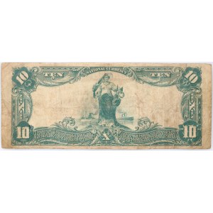 USA, New Jersey, National Bank of Edgewater, 10 Dollars 1902, Plain Back