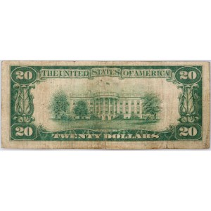 USA, Federal Reserve Note - New York, 20 Dollars 1928, Star