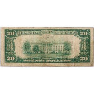 Stany Zjednoczone Ameryki, Federal Reserve Note - New York, 20 dolarów 1928, z gwiazdką
