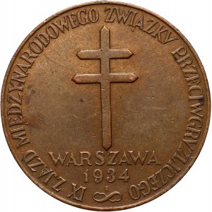 II RP, medal z 1934 roku, Zjazd Przeciwgruźliczy w Warszawie