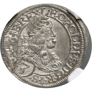 Austria, Leopold I, 3 Kreuzer 1665 CA, Vienna
