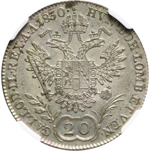 Austria, Franciszek II, 20 krajcarów 1830 A, Wiedeń