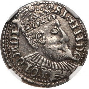 Zygmunt III Waza, trojak 1599 NI IF, Olkusz