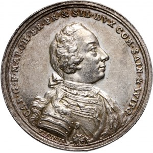 Germany, Sayn-Altenkirchen, Karl Wilhelm Friedrich, 2 Ducats 1741, Schwabach, struck in silver