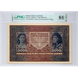 II RP, 5000 marek polskich 7.02.1920, III Serja D