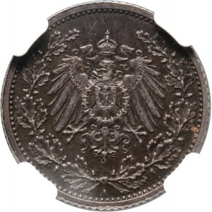 Germany, 1/2 mark 1877-1918 A, Berlin, brockage on reverse