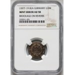 Germany, 1/2 mark 1877-1918 A, Berlin, brockage on reverse