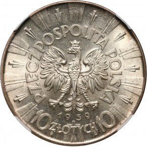 II RP, 10 złotych 1939, Warszawa, Józef Piłsudski