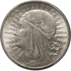 II RP, 10 złotych 1932, Londyn, Głowa Kobiety