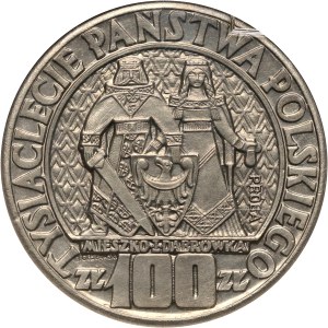 PRL, 100 złotych 1960, Mieszko i Dąbrówka, PRÓBA, nikiel