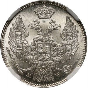 Zabór rosyjski, Mikołaj I, 15 kopiejek = 1 złoty 1836 MW, Warszawa