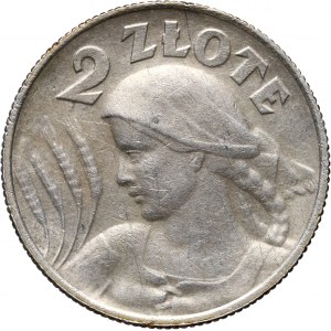 II RP, 2 złote 1924 H, Birmingham, Żniwiarka