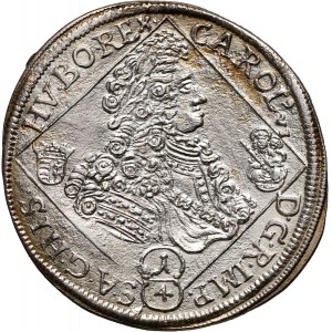 Hungary, Charles VI, 1/4 Thaler 1721 NB, Nagybánya