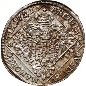 Hungary, Charles VI, 1/4 Thaler 1721 NB, Nagybánya