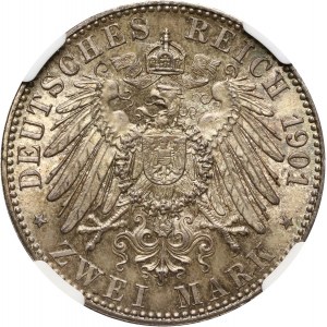 Germany, Prussia, Wilhelm II, 2 Mark 1901 A, Berlin, 200th Anniversary of the Kingdom of Prussia