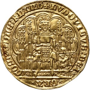 Belgium, Flanders, Louis II de Male, Chaise d'or ND (1369-1384)
