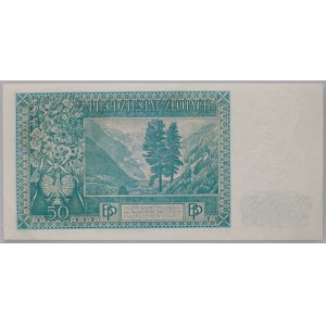 Bank Polski na emigracji, 50 złotych 15.08.1939, druk próbny, seria A