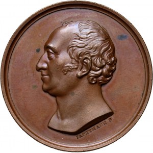 Wielkie Księstwo Poznańskie, medal bez daty, Joseph von Zerboni di Sposetti - prezes Rejencji Pruskiej w Wielkim Księstwie Poznańskim 1825