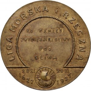 II RP, medal z 1927 roku, 300-lecie bitwy pod Oliwą