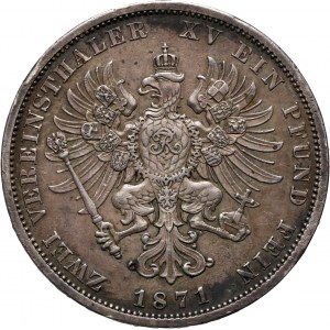Germany, Prussia, Wilhelm I, 2 Vereinsthaler 1871 A, Berlin