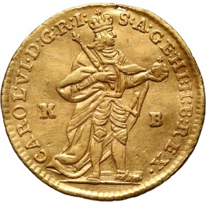 Węgry, Karol VI, dukat 1738 KB, Kremnica